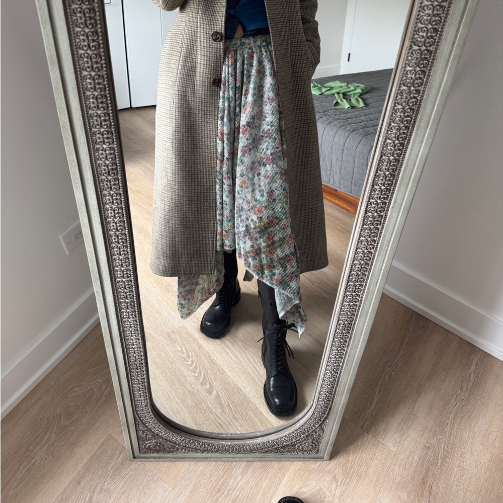 Floral Gray Skirt